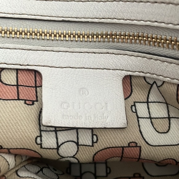 Gucci Small Jolicouer Brown Beige Red and Pink Canvas Shoulder Bag - Picture 12 of 14